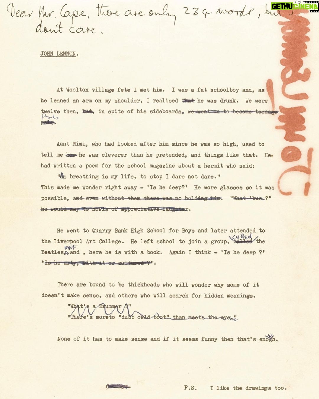 John Lennon Instagram - THE DAY PAUL MET JOHN, 6 JULY 1957. Paul: At Woolton village fete I met him. I was a fat schoolboy and as he leaned an arm on my shoulder, I realised that he was drunk. We were twelve then, but, in spite of his sideboards, we went on to become teenage pals.