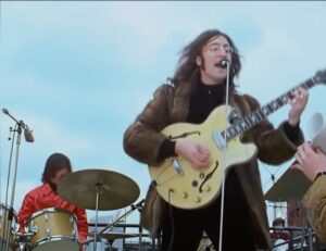 John Lennon Instagram - DIG A PONY.
Apple Corps offices rooftop, 3 Savile Row, London 
#onthisday 30 January 1969
What does it all mean?