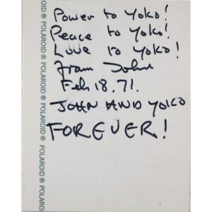 John Lennon Instagram - HAPPY BIRTHDAY YOKO!
Power to Yoko! Peace to Yoko! Love to Yoko!
from John. Feb 18 ‘71. JOHN AND YOKO FOREVER!
#happybirthdayyoko