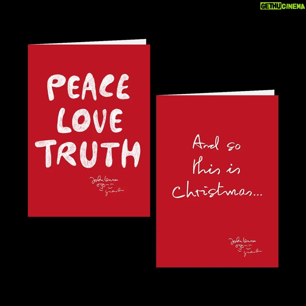 John Lennon Instagram - PEACE LOVE TRUTH Greeting cards instore now → store.johnlennon.com