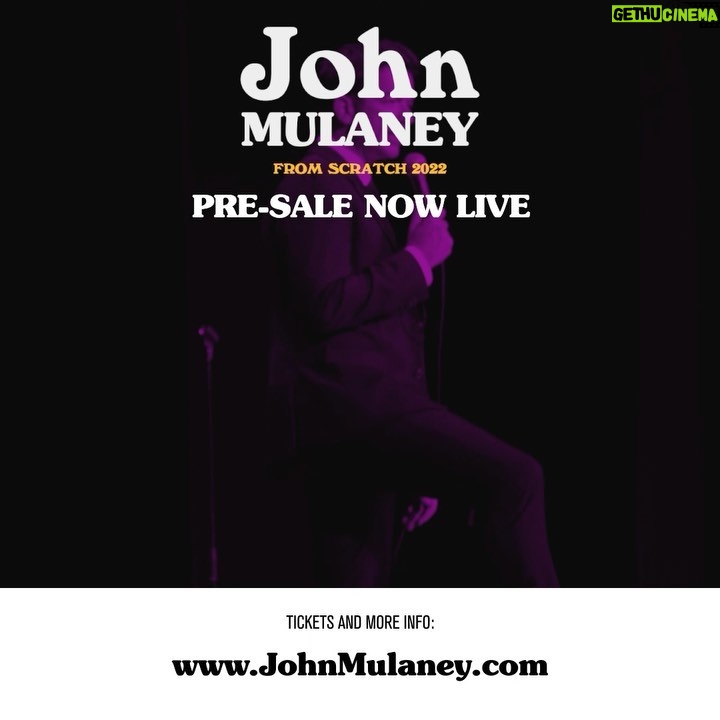 John Mulaney Instagram - More shows added! Get tickets with pre-sale code SCRATCH now before the general on sale this Friday. Tickets and info at JOHNMULANEY.COM