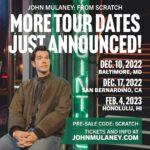 John Mulaney Instagram - Baltimore, San Bernardino and Honolulu just added to the tour.   Tickets and info at JohnMulaney.com