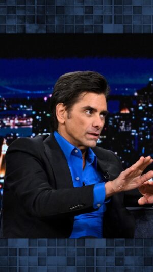 John Stamos Instagram - @johnstamos remembers his last night with Bob Saget: “If you have a chance, if you’re with someone you love, someone you care about, stay a little longer. Have the cake, have some coffee.” #FallonTonight