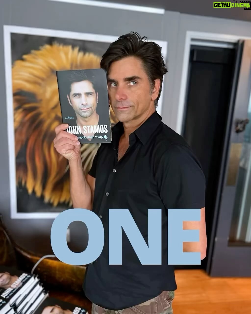 John Stamos Instagram - ONE. WEEK. AWAY. 🤯 There’s still time to head to the link in my bio and enter my Preorder Sweepstakes for a chance to win a **limited edition** signed bookplate for your book AND prizes like: - 2 five-day Disneyland passes - A $500 gift card - A personalized video message from me You can STILL ENTER if you’ve already preordered (you just upload your receipt!) My memoir #IfYouWouldHaveToldMe is available in ONE WEEK on 10/24!