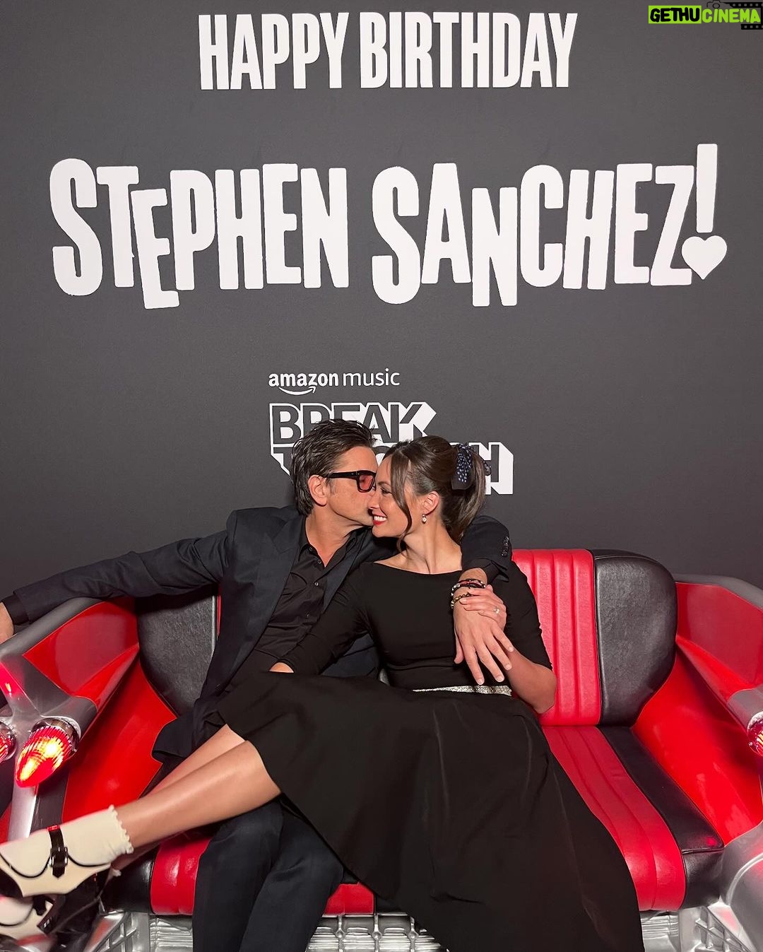 John Stamos Instagram - During Friday’s date night with my wife @caitlinskybound I’m convinced we had a brush with the divine when we saw @stephensanchezofficial perform at the @thewiltern . We had the pleasure of meeting his parents, who had such a genuine warmth and humility that I knew he’d be a good kid. I was right, what I didn’t expect was a vocal talent unparalleled by any I've heard live since the days I shared the stage with the likes of Carl and Brian Wilson, or even Roy Orbison during his time as an opening act for @thebeachboys Watching Stephen brought back that same spellbinding feeling I had back then. Here's to you on your 21st, Stephen—may your years be as timeless as your music. 📸@connr0