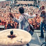 John Stamos Instagram - Hanging with my old buddy, Dave Grohl. Epic day. Crowd was wild. Thank you for having us @seahearnow! @hurleyhurley - your 📸work is stunning ! Check him out. Also old pal, @kevinmazur. LOVE @talldaddy90210 and @gibsonguitar - best tubs, @ludwigdrumshq Asbury Park Beach NJ