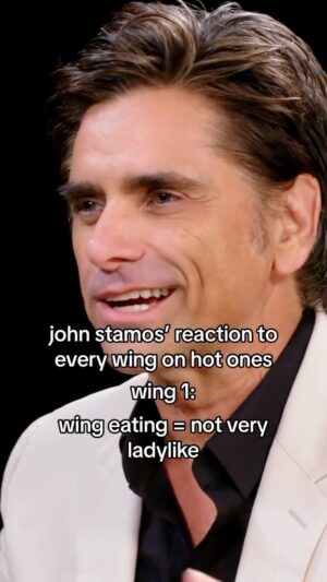 John Stamos Instagram - @johnstamos’ reaction to every wing on hot ones 😭😭