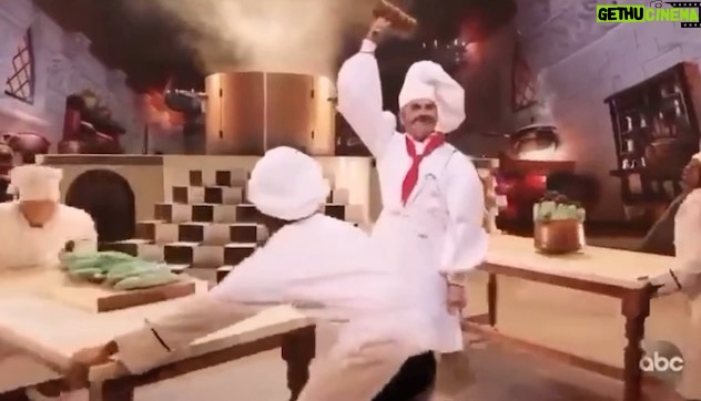 John Stamos Instagram - In celebration of the new @disneylittlemermaid coming out this weekend, spoiler alert: Chef Louis is nowhere to be found. But hopefully, he’ll be in the sequel. And I promise not to cut off any fish heads, or pull out their bones. Hehehe-hahaha!