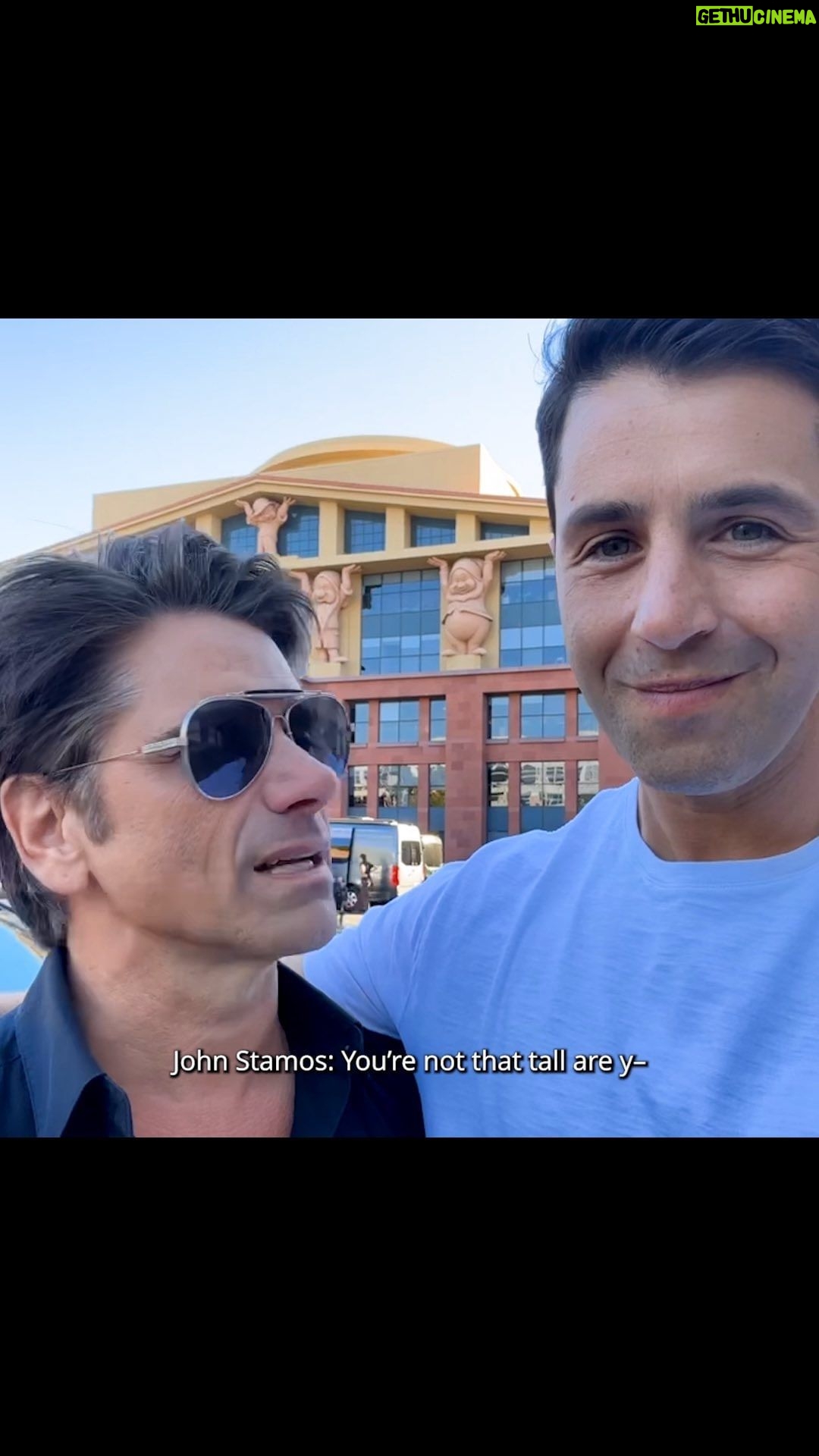 John Stamos Instagram - #ad Your favorite Disney bros partnering up with Hyundai? Oh, you know it’s gonna be good! Stay tuned and get ready to hit the road with us in the @HyundaiUSA IONIQ 5 Disney100 Platinum Edition #IONIQ5 #ItsYourJourney