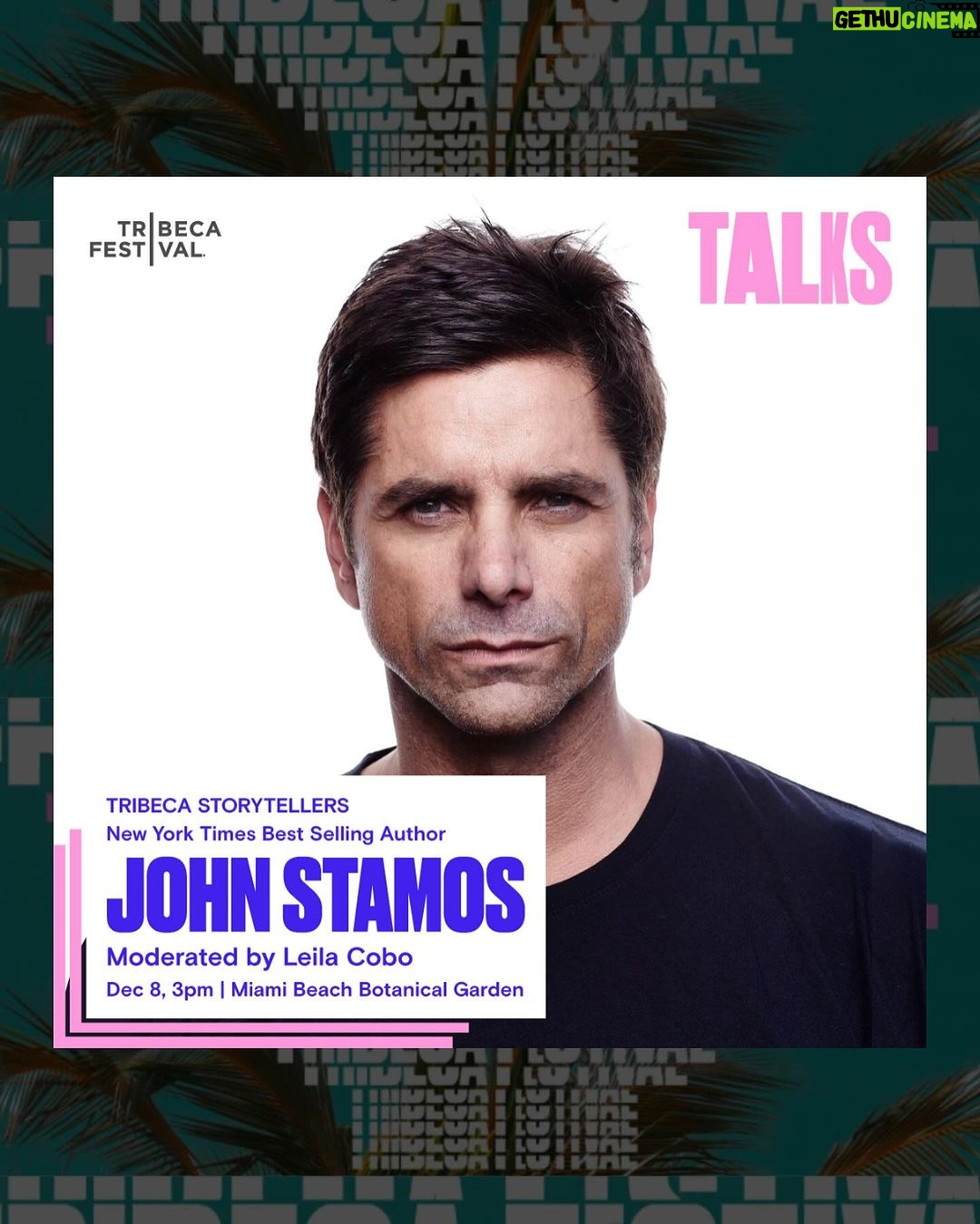John Stamos Instagram - Catch me tomorrow at the Miami Beach Botanical Garden for @tribeca Festival at @artbasel Miami Beach. Tickets are available now at the link in my bio! #tribecaatartbasel Art Basel
