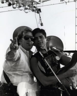 John Stamos Instagram - Today, I lost more than a friend; I lost a part of my soul, my history - Jeffrey Foskett, my dearest friend, brother, and the brightest light in my life, has left this world. 

This morning, when I got the news, uncontrollable tears streamed down my face, a physical manifestation of the heartache within. 

My son Billy heard my cries, joined my wife in holding me up, and then ran off, only to return with a small, tender offering – a drawing. His innocent hands sketched a picture of Jeff with hearts ascending to heaven, with me, waving goodbye. A stairway of hearts, and next to the top heart, he wrote God. A simple yet powerful symbol of love and loss that pierced through my grief.

Jeff was more than just a friend; he was the one who brought the harmonies of The Beach Boys into my life, and with them, a spectrum of color and joy I never dreamed would be part of my life. 

He was a vibrant force, a radiant soul whose laughter and wisdom touched everyone he met. He was an older brother in spirit, guiding, lifting, and loving me, sometimes more than I thought I deserved.

Jeff taught me that love is a beautiful and necessary part of our lives, but it comes with a cost—the unbearable pain of loss. It's the kind of pain that can make us question whether we should ever allow ourselves to love so deeply, so completely. Should we keep our walls up and shield our hearts from the world in an attempt to avoid the sharp, immense sorrow that follows when we say goodbye to someone we hold dear?

But then, as I reflect on Jeff's remarkable life and the profound impact he had on mine, I realize that this pain is the price we pay for the privilege of knowing and loving someone like him. Yes, the pain is excruciating and cuts deep into our souls, but it is a testament to the depth of our connection.

Yet, when I think of the 40 years we shared – the uproarious laughter, the music that we believed changed lives, and the unshakable bond of brotherhood – I can't help but feel grateful. Grateful for every moment, every note, every piece of wisdom he shared with me.  CONT.