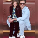 John Stamos Instagram - We got the golden ticket to the premiere of @wonkamovie last night! It was such a treat to bring Billy with us to this one. He was so excited and we all loved the movie. Thanks for having us! Go see #WonkaMovie this weekend 🍫 @johnphotography @gilbertfloresphoto @gettyentertainment