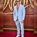 John Stamos Instagram - We got the golden ticket to the premiere of @wonkamovie last night! It was such a treat to bring Billy with us to this one. He was so excited and we all loved the movie. Thanks for having us! Go see #WonkaMovie this weekend 🍫 @johnphotography @gilbertfloresphoto @gettyentertainment