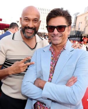John Stamos Instagram - We got the golden ticket to the premiere of @wonkamovie last night! It was such a treat to bring Billy with us to this one. He was so excited and we all loved the movie. Thanks for having us! Go see #WonkaMovie this weekend 🍫 

@johnphotography
@gilbertfloresphoto
@gettyentertainment