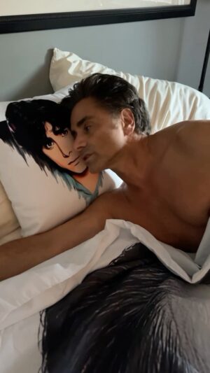 John Stamos Instagram - Everyone has sheets with their face on them, right?