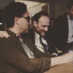 Johnny Galecki Instagram - Cast and crew of @bigbangtheory_cbs watching the last scene during the final taping. Pic #2 watching pre-taped scenes with executive producer and writer @stevemolaro It took over 150 people to build each episode but this man cannot possibly be credited enough. I love you, Lil’ Guy.