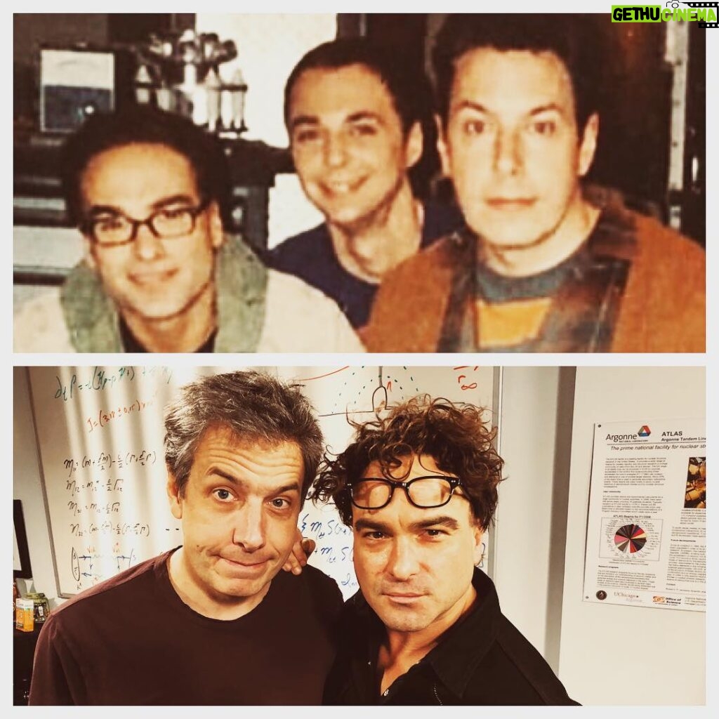Johnny Galecki Instagram - Babies grow up. Or, in this case, @johnrossbowie grows less startled and me less showered.