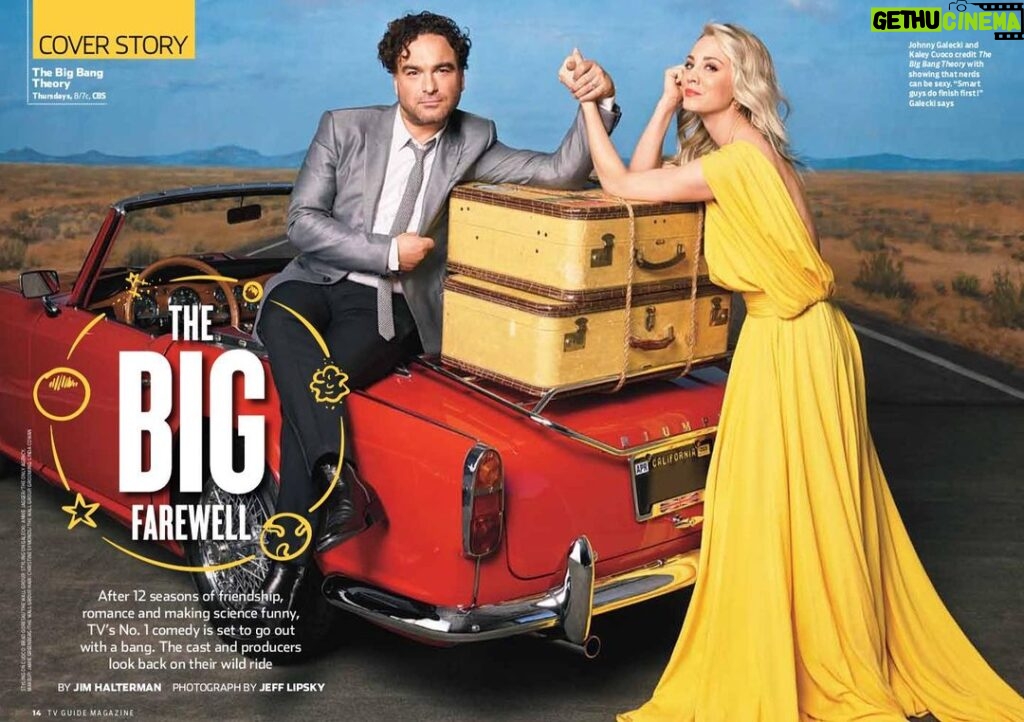 Johnny Galecki Instagram - Cover story @tvguidemagazine available today. Thanks to @jefflipsky for the photos and @jimhalterman for the good, ole chat. @kaleycuoco @bigbangtheory_cbs