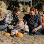Johnny Galecki Instagram - #unlikelypal @randyhouser with #unlikelypalsnextgeneration rocking the pumpkin patch with love and laughter. Happy Autumn, All. XO. 📸: @kristajohnsonphotography
