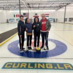 Johnny Knoxville Instagram - Emily and I training at @curling.la for the 2026 Olympics. #curling #goldmedalists #milan #face