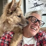 Johnny Knoxville Instagram - Bucket is out of control. Her new thing is to sit on the back of the couch like a cat and completely maul us with kisses. How did we end up with such a nut for a dog?