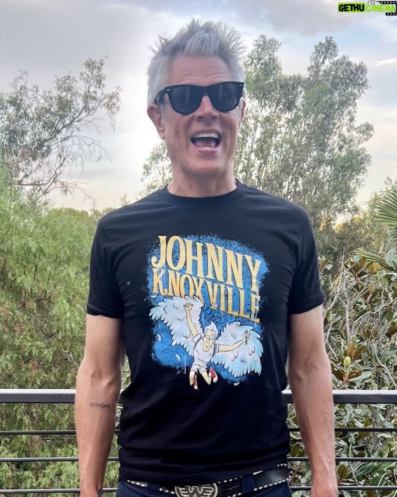 Johnny Knoxville Instagram - Ok, I am definitely the last Jackass cast member to do t-shirts, but I have finally have arrived to the party. I don’t know how long I will stay at aforementioned party, but doing these shirts is fun for now. And thank you to @jlingenfelter, @edvill, and @bendpressmachine for doing such stellar designs. And thanks to @gorillaflicks for great notes! Link to buy in bio. Thanks!