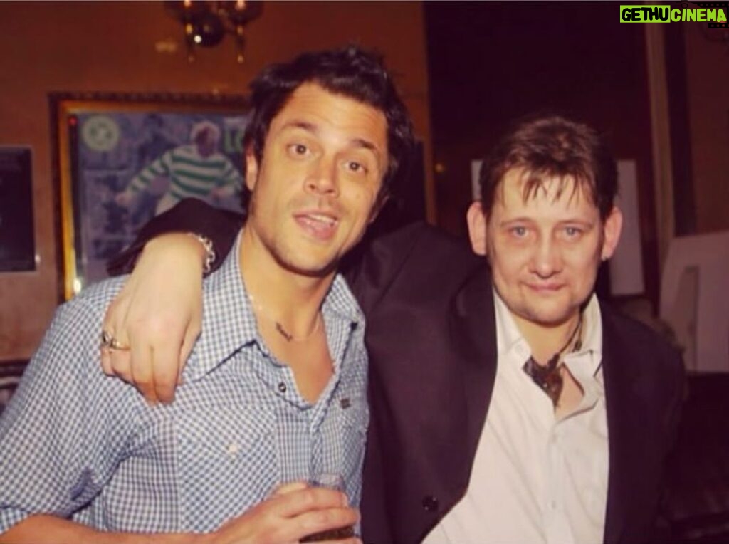 Johnny Knoxville Instagram - So sad to hear the great Shane MacGowan has passed. The Pogues got me thru a lot of tough times and made the good times that much better. Shane was completely mad, a true poet and he will be sorely missed. They play Fairytale of New York a lot this time of year, and it will sting a little bit when they do. This pic is from 2004 when I got to see him play a small pub in London. We talked for a minute or two and I could not understand one word he said. But he prolly said the same about me too. That’s alright as I had that moment with him and we have his music and that’s damn well enough for me. R.I.P. Shane MacGowan. ❤☘🍺