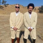 Johnny Knoxville Instagram - Thanks @theemilyting for making @ericfuckingandre and I unlikely fashion bros. 😘 Who knew?🕺🏻