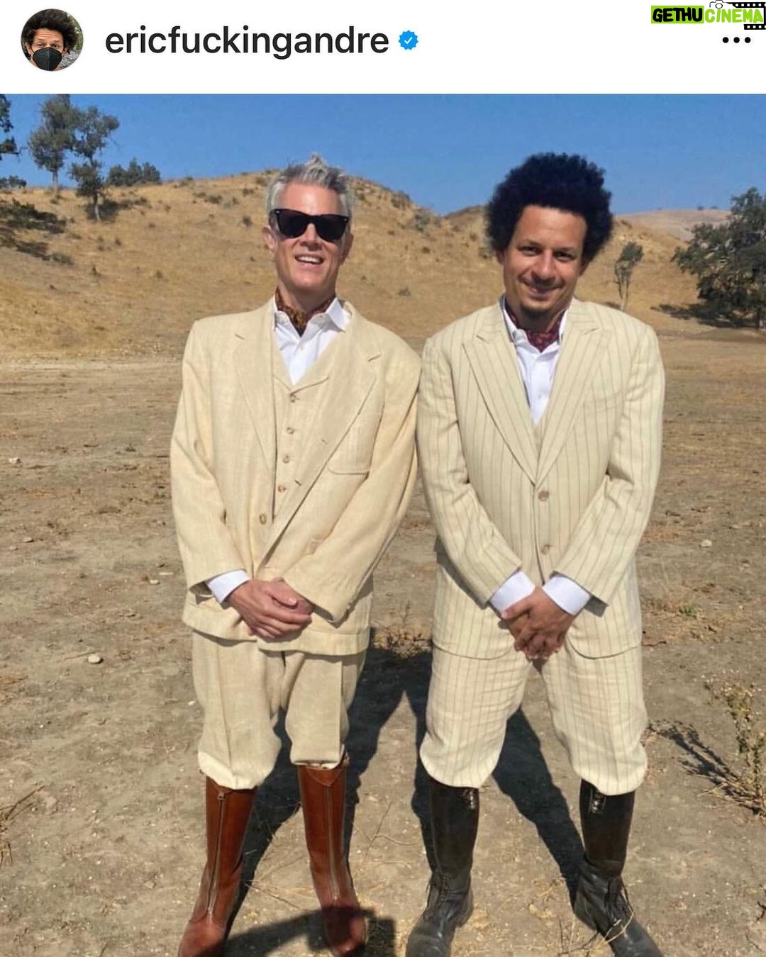 Johnny Knoxville Instagram - Thanks @theemilyting for making @ericfuckingandre and I unlikely fashion bros. π Who knew?πΊπ»
