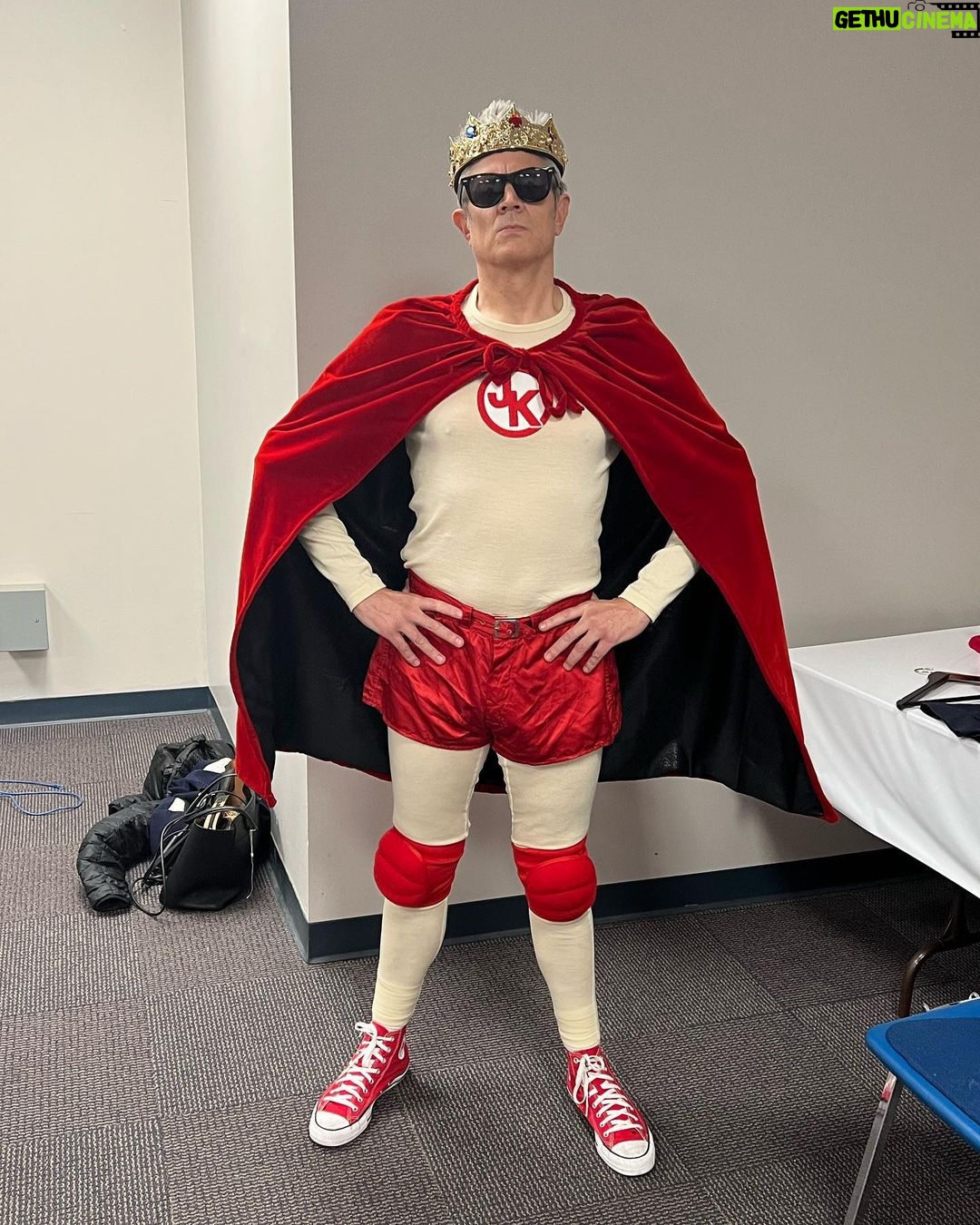Johnny Knoxville - 130.1K Likes - A pre-fight photo I so humbly posed for before last night’s @wwe Royal Rumble. It took four “superstars” FOUR “superstars” working in tandem to take me out. And anyone who viewed the fight saw me pound that low down and dirty @samizayn into submission, so to have that bozo eliminate me from the rumble is infuriating at best. But I will exact my revenge that I promise you. @samizayn will feel my wrath! And I WILL be world champion one day. Sincerely, Johnny Knoxville Future World Champion #jackassforever #february4th