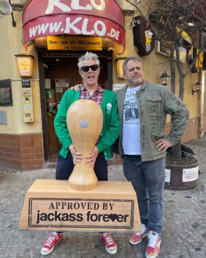 Johnny Knoxville Instagram - @gorillaflicks and I in Berlin promoting Jackass Forever which comes out in Germany
March 10th and in Spain March 11th. 📸 by @bettonred