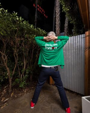 Johnny Knoxville Instagram - So happy about doing this collab with Babylon! Babylon x @jackass will be available TODAY at noon PST exclusively online at Babylon.la & in store at 4452 W Adams Blvd, Los Angeles, CA. "Jackass Forever" out everywhere in theatres tomorrow February 4th. 📸: @atibaphoto
