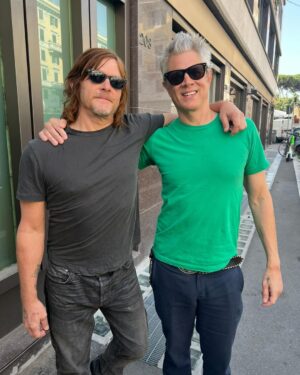 Johnny Knoxville Instagram - I have been meaning to post this for a while but because of the SAG strike I could not. I had the great pleasure of traveling in and around Rome with my old friend @bigbaldhead on his show #ride on @amc_tv. We visited Civita di Bagnoregio, a breathtaking 2500 year old Etruscan village which is eroding off the top of a hillside. A girl biker gang gave us a tour of Rome and best of all Norman and I had a chance to have some beers and catch up for the first time in many years. I sure am proud of him and all he keeps accomplishing, and had a flaming ball appearing on his show. ❤️