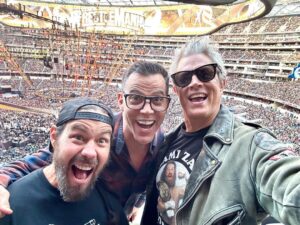 Johnny Knoxville Instagram - Me and the fellas at #wrestlemania about to watch @samizayn go down like a thirty nine cent pair of socks. #suckitsami