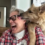 Johnny Knoxville Instagram - Bucket is out of control. Her new thing is to sit on the back of the couch like a cat and completely maul us with kisses. How did we end up with such a nut for a dog?