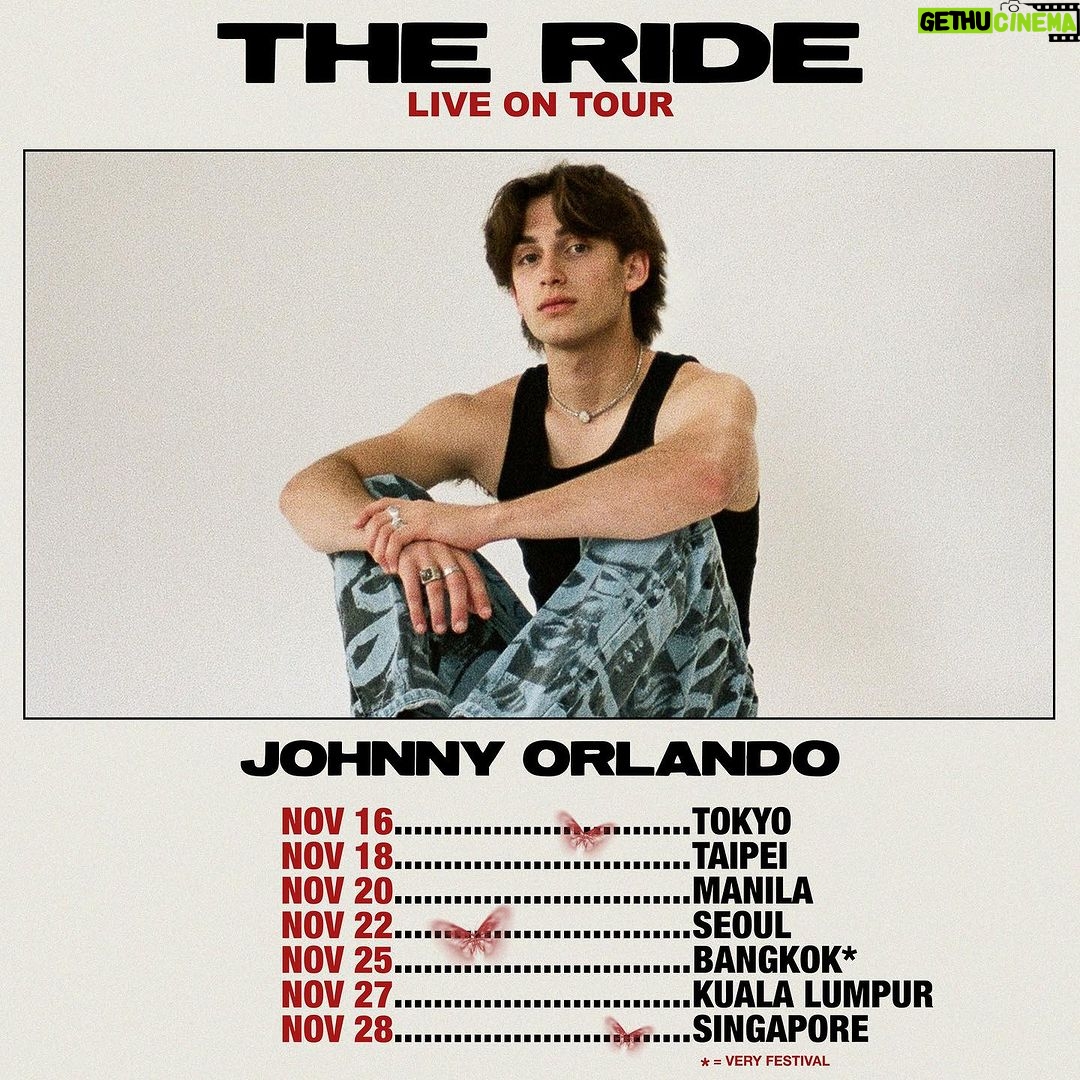 Johnny Orlando Instagram - Asia tickets on sale now!! <3 JohnnyOrlandoMusic.com VIP upgrades will be available soon. More info to come #TheRideTour