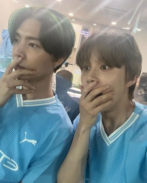 Johnny Suh Instagram - ⚽️⚽️⚽️⚽️⚽️ @sugaringcandy 

@puma_kr, @pumafootball, @mancity
#푸마 #PUMA #맨시티 #MANCITY
