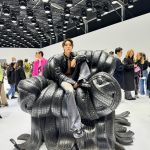 Johnny Suh Instagram - big black chair @acnestudios