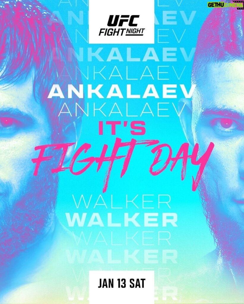 Johnny Walker Instagram - WE’RE BACK BABY! 😍 It’s fight day. Magomed Ankalaev. Johnny Walker. LET’S GO! 🔥 #UFCVegas84 | LIVE on TNT Sports & discovery+ from 10PM #UFC #MMA