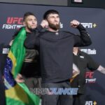 Johnny Walker Instagram - Magomed Ankalaev and Johnny Walker finally face off before Saturday’s main event rematch #UFCVegas84