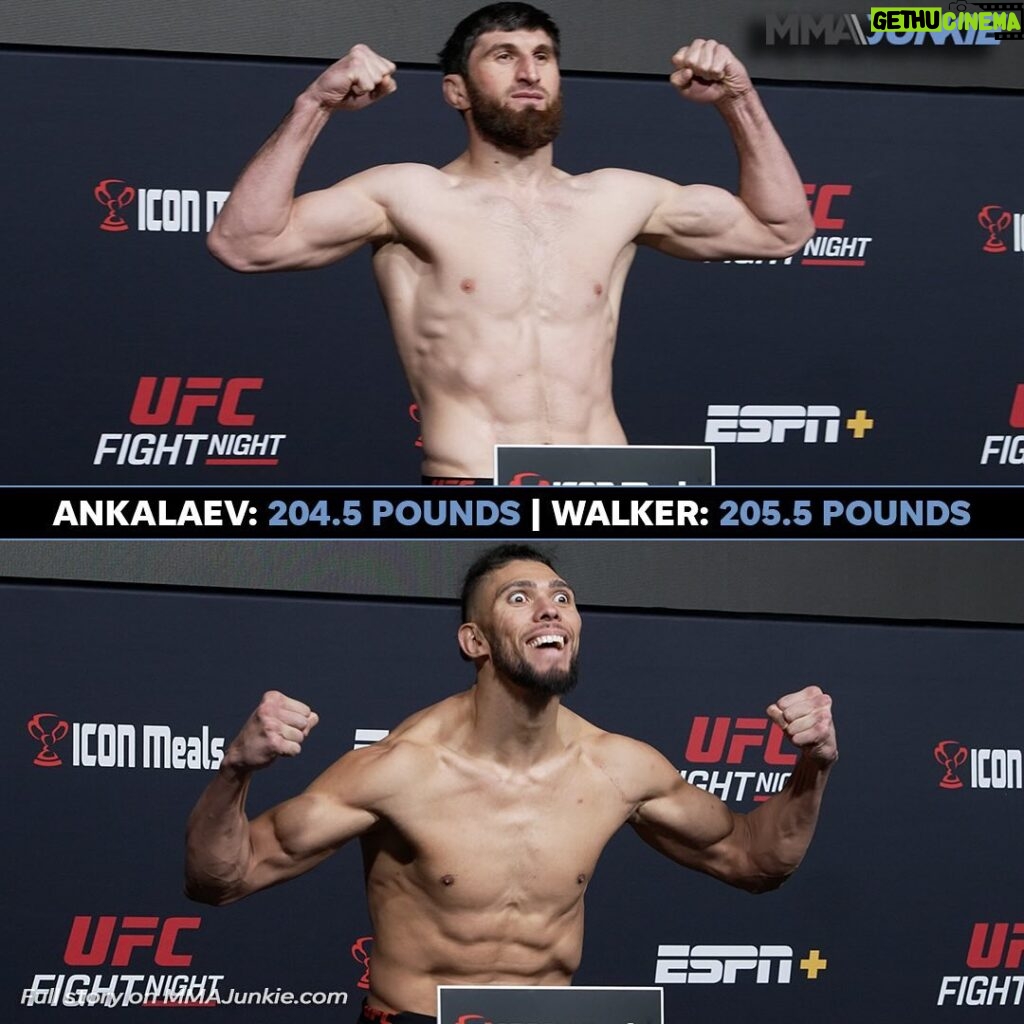 Johnny Walker Instagram - The first main event of 2024 is official after Ankalaev and Walker made weight for the rematch #UFCVegas84 🔗 FULL RESULTS IN BIO