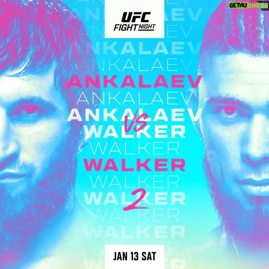 Johnny Walker Instagram - UFC VEGAS 84 ANKALAEV VS WALKER @ankalaev_magomed x @johnnywalker #ankalaev x #johnnywalker 13.1.24 / 21:00 BRT UFC APEX, Las Vegas Estados Unido Official art of the event, for the first UFC of 2024.