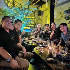 Jolina Magdangal Instagram - Sa thanksgiving get together kagabi, isang dinner na simple, intimate, at sobraaaaang kwelang “remembering when they were young” kwentuhan ang masasabi kong nadagdagan na naman sa surreal moments ko at fangirling. 

Thank you talaga @livenationph Sir Bojie, Ms.Rhiza and Ms.Mals for making everything happen at patuloy na pag alaga sa friendship and brotherhood nina Mark, Rico, Nathan, at Bamboo.

Ps: 

Rollercoaster ang feeling kagabi.. in a very very happy and grateful way. Mula sa nakakatawa nilang kwento nung 90s hanggang sa mga laman ng puso nila sa nangyaring concert.🙌🏻🫶🏼

Punong puno ang puso ko ng saya para sa asawa ko.♥️♥️♥️

#rivermayathereunion