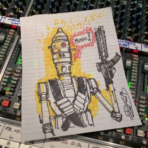 Jon Favreau Instagram - Scoring season 1 of #TheMandalorian (@dave.filoni doodle)