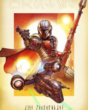 Jon Favreau Instagram - #maythe4thbewithyou #themandalorian #starwarsfanart (credit: @daztibbles)