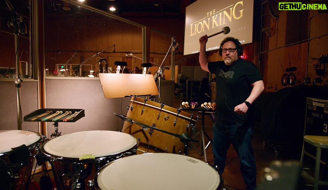 Jon Favreau - 87K Likes - I got to play one drum hit on the score for #thelionking. The big one. Thank you @hanszimmer