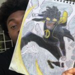 Jonathan Daviss Instagram – I seriously missed sketching. I would never color in my sketches for fear of messing em up, but I wanted to step out of my comfort zone a bit on this one. 
A HUGE shout out to @parisalleyne who illustrated the original image of Static I used for reference. Go follow him and check out his amazing work on his current run on Static. He’s crazy talented!