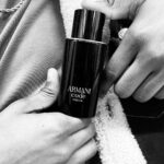 Jonathan Daviss Instagram - Code, the reason I stay in my bag 💼@armarnibeauty #armanicode #armanibeautypartner