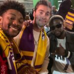 Jonathan Daviss Instagram - Laker v Nets Christmas Day game with @austinnorth55 Thank you so much @jeaniebuss for hooking us up Crypto.com Arena