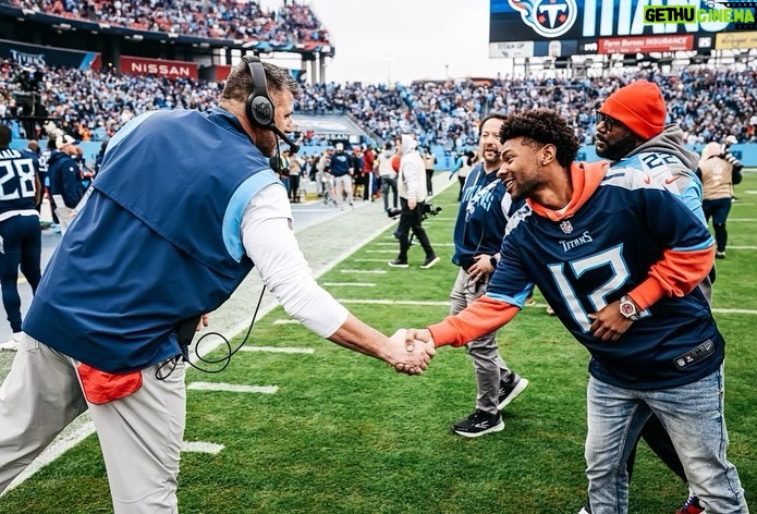 Jonathan Daviss Instagram - A pleasure being the 12th man for my @titans